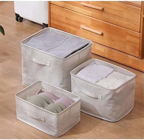 Caixa de armazenamento de estilo japonês Liruxun e linho à prova d'água a água arrumada de lavanderia suja brinquedos de cesta de lençóis de verão cesta de armazenamento