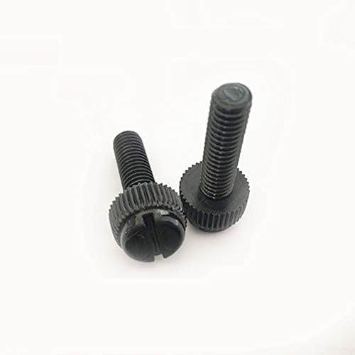 Parafuso 100pcs M68/10/21/16/20/2010/30mm Anti -enferrujado Nynon Black Snurl parafuso manual Utilizou parafusos de