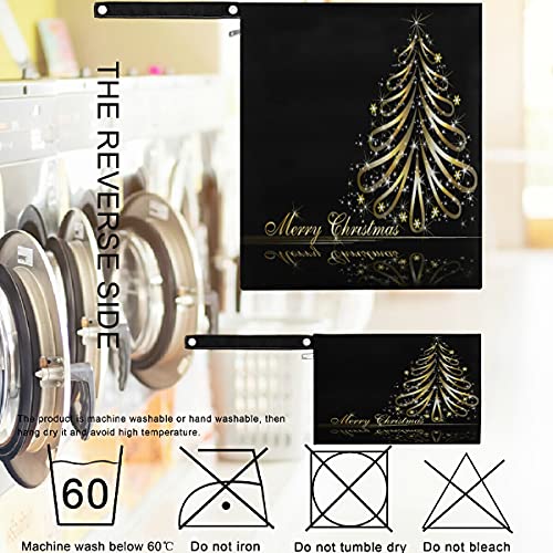 VISESUNNY Golden Christmas Tree 2pcs bolsa molhada com bolsos com zíper bolsa de fraldas lagartas laváveis ​​para viajar, praia,