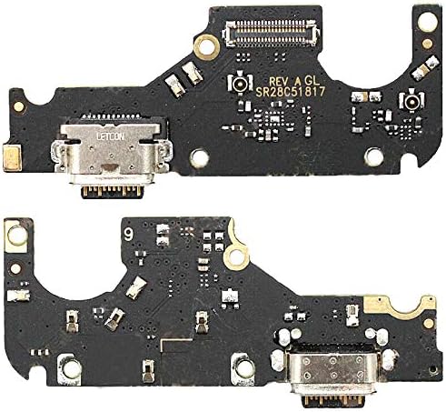 Placa do conector da porta de carregamento USB para Motorola Moto One Hyper XT2027 6.5