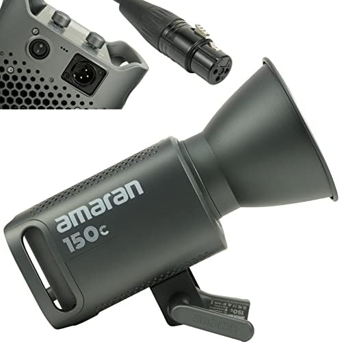Aputure Amaran 150C RGB Video Light 150W Bi-Color 2500-7500K, CRI 95+, TLCI 95+, 15.610 lux @ 1m, controle de aplicativos, 9 iluminação