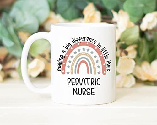 Caneca de enfermeira pediátrica - Pediatrics Nurse Gift for Enfermes - Coffee Caneca Enfermeira - CNA Caneca - Graduação de Enfermeira