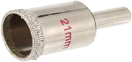NOVO LON0167 2PCS 21mm apresentado Partículas de diamante revestimento de eficácia Broca de serra de ponta de eficácia