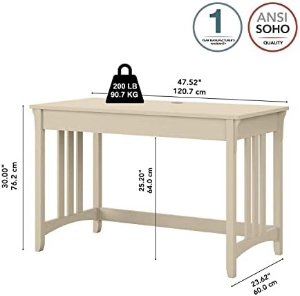 Móveis de Bush Somerset 72W l em forma de mesa com armazenamento em cinza platina