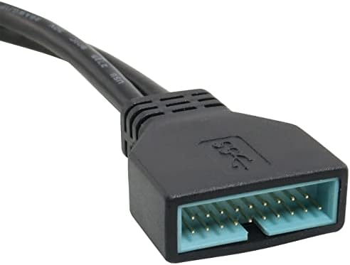 WHYHKJ USB 2.0 9 PIN feminino para a placa-mãe USB 3.0 20 pinos masculino USB 2.0 a 3.0 Extensão do adaptador Compatível com o chipset