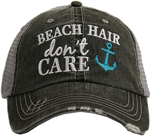 Cabelo de praia Katydid Não se importa com o chapéu de beisebol - Chapéu de caminhoneiro para mulheres - chapéu de sol fofo elegante
