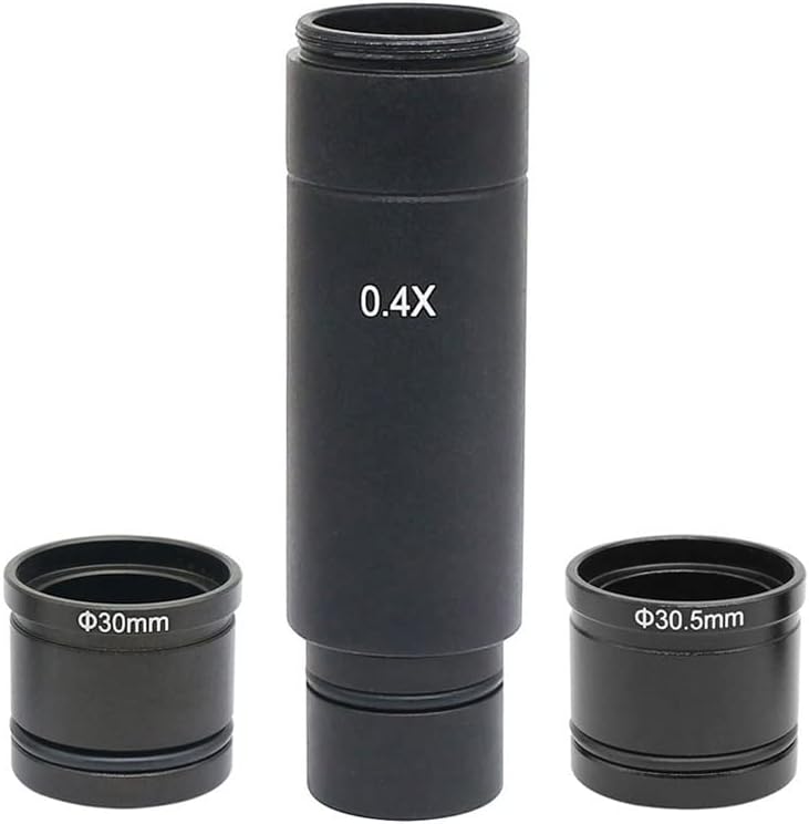 Acessórios para microscópio de laboratório 0,4x Redução de lentes de relé C LESN Adaptador de montagem C Lesn para montagem de câmera USB com microscópio de microscópio biológico microscópio