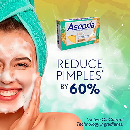 Sabão de barra de Asepxia, limpador facial esfoliante não abrasivo com enzima de abacaxi natural e extrato de agave, lavagem de face