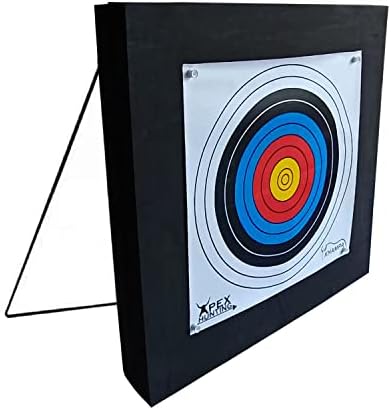 Target de arco e flecha Khampa para quintal | 2x2 pés. Deluxe Double Cayer Bow Alvo | Inclui 2 alvos de papel e pinos de empurrar para arcos de besta ou composto