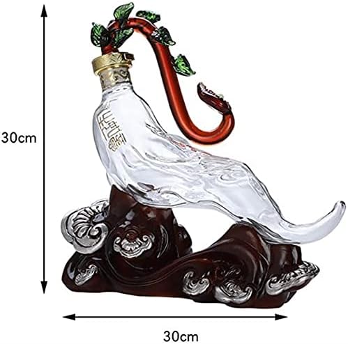 Sobriedade Decanter de uísque - garrafa de vidro criativo animal decoração artesanal transparente usada para vinho escocês