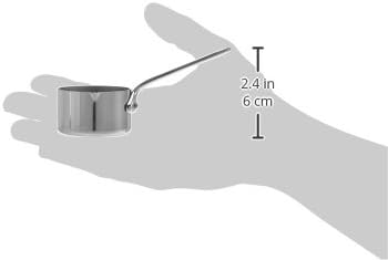 Mauviel 1830 M'minis Aço inoxidável Mini Molho Pan com borda de vazamento, 0,5 qt, feita na França