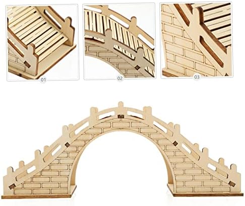 Toyvian 1 Set Diy Arch Bridge Toy Wooden Toy Child Wood