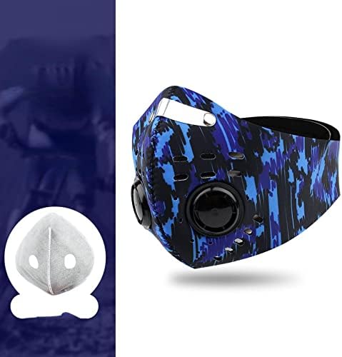 WXNDX Cycling Mask Linha de máscara à prova de vento doméstica 均码 Esboço azul - estilo de gravata