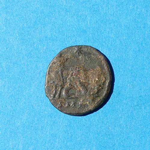 É Imperador Romano Constantino o Grande 306 a 337 AD, She-Wolf Romulus e Remus City Comemorative 2 Coin muito bom
