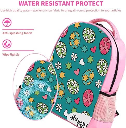 Mochila de viagem VBFOFBV para mulheres, caminhada de mochila ao ar livre esportes mochila casual Daypack, Páscoa Coração de Flor