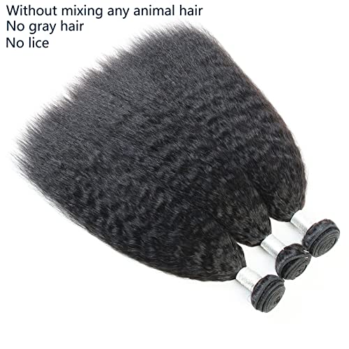 12a pacote reto piscadela de cabelo humano yaki pacote de cabelo reto 10 polegadas 1 pacote de cabelo virgem brasileiro