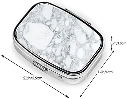 Caixa de armazenamento de comprimidos portáteis ewmar caixa de comprimidos de aço inoxidável recipiente de comprimidos para bolso/bolsa e viagem