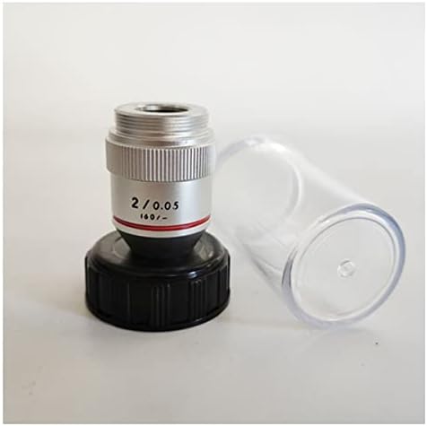 Acessórios para microscópio 1pc 195 1x/2x infinito lente objetiva achromática para 23,2 mm de consumo de laboratório de microscópio