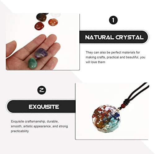 Colar de colar de encantamento do doitool colar de colar de cristal colar de cristal colar: para mulheres curando cristais