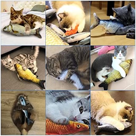 Brinquedos de gato Fish molde o brinquedo de brinquedo com Catnip Pillow Pillow Chew Bite Bite Doll para Pet Cat Game