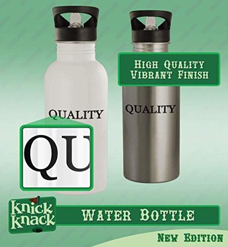 Os presentes de Knick Knack têm internacionalismo? - 20 onças de aço inoxidável garrafa de água, prata