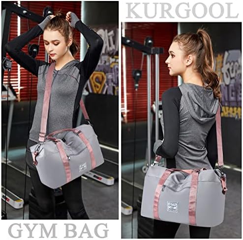 Bolsa de ginástica de Kurool com bolso molhado, mochila de viagem para esportes e escapadela de fim de semana, bolsas leves
