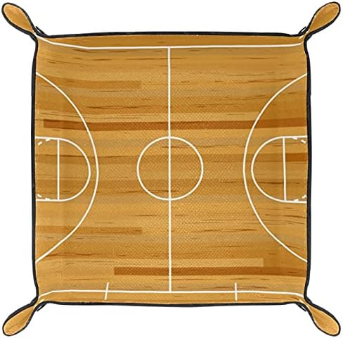 Campo de basquete retrô para cabeceira de cabeceira ou entrada de couro