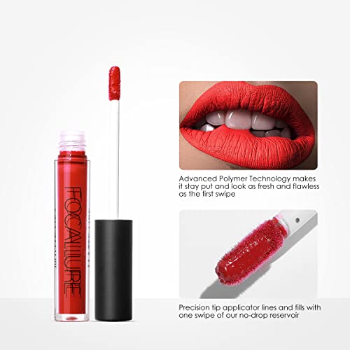 Focalle Ultra Matte Liquid Lipstick, cores de lábios ricos em roupas de longa