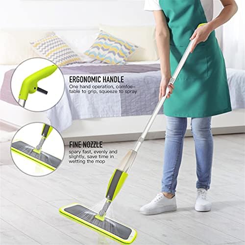 Rtyuie Spray Mop Broom Set Magic Map Map Wooden Floor Ferramenta de limpeza da casa de limpeza da lavagem plana Microfibra reutiliza