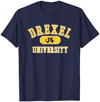 Drexel Dragons Logotipo do time do colégio oficialmente licenciado marinho