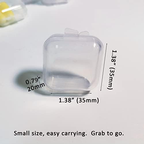 Recipientes de armazenamento de contas de plástico transparente de 15 pacote com tampas apertadas-organize seus suprimentos de artesanato e mantenha-os seguros)