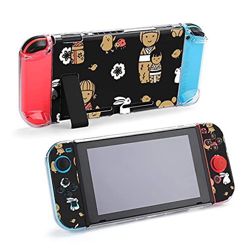 Caso para Nintendo Switch, Kokeshi Dolls Cinco Pieces definem acessórios de console de casos de capa protetores para o comutador