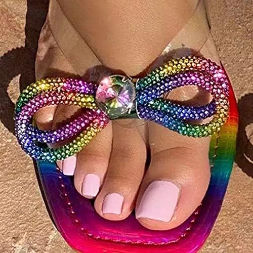 Slippers for Women Women Indoor Outdoor Fashion Diamond Leisure Casual Respirável Chiliza de verão Sandals Sumals Sumal