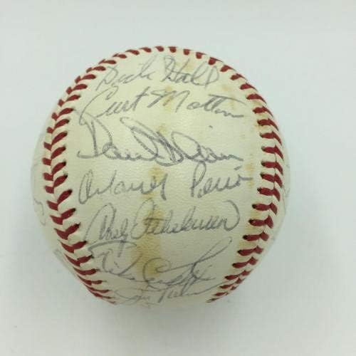 1971 Baltimore Orioles American League Champs Team assinou beisebol com JSA COA - Bolalls autografados
