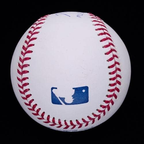 Raro Mike Trout MLB estreia 7/8/11 inscrito OML Baseball MLB Holo - Bolalls autografados