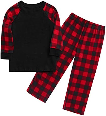 Pijama de Natal Adulto, PJS de Natal Conjuntos Combinantes para Adultos Crianças De férias de Baby Dogas Conjunto
