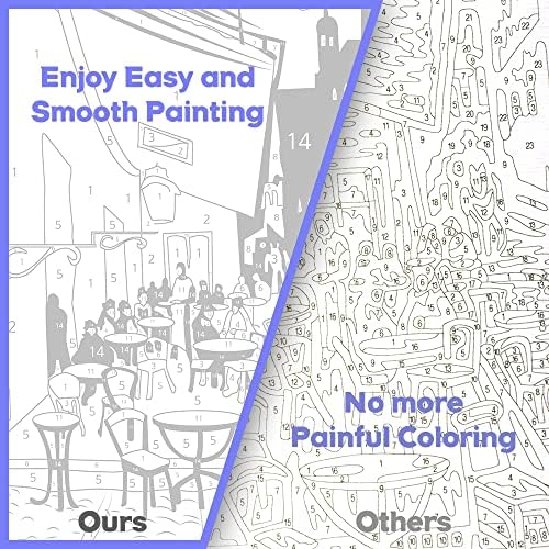 Limebrush DIY Paint by números para adultos Conjunto de iniciantes - Criativo 9 x12 Reboled Tinta adulta de lona lamada