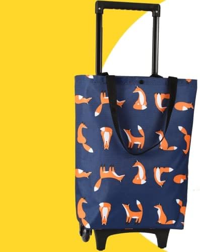 Bolsa de compras dobrável bolsas de compras femininas para organizador portátil comprar legumes sacolas sobre rodas O mercado