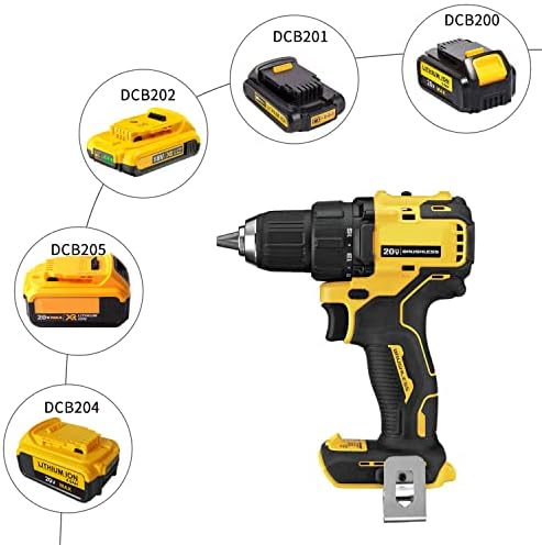 Adaptador de bateria DM18D com USB, adaptador de bateria DCA1820 de substituição, compatível com ferramentas de DeWalt 18V