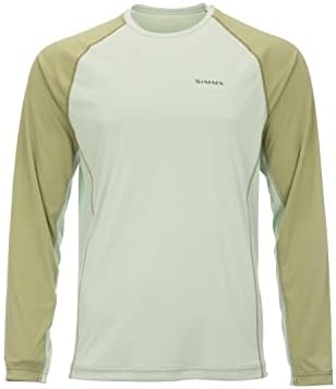 Simms Solarflex UPF 50+ Crewneck, camisa de pesca de manga longa