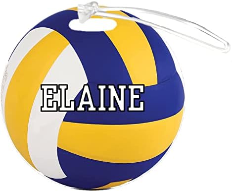 Volleyball Elaine personalizável 4 polegadas reforçada Bagagem de bagagem de bagagem Adicione qualquer número ou qualquer