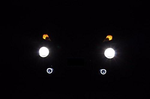 Blinglights White Angel Eye Fog Lamps Kit de luzes de condução para 2012 2012 2013 2014 Nissan Juke
