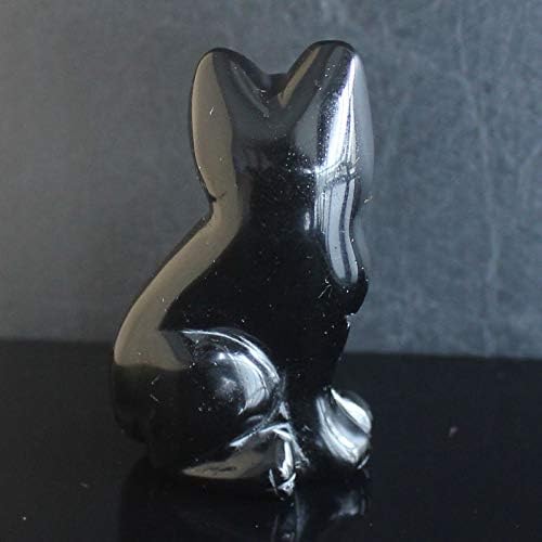 2 '' esculpida à mão mista de gem mista de cristal estatueta de animais escultura