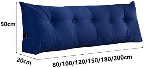 Almofado de almofada de triângulo Yangbo removível e lavável quarto longo almofada de almofada de cama de almofada de cama de backrest grande elo