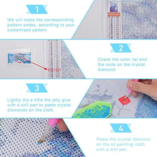 Mardi Gras Fleur de Lis Logo Kits de pintura de diamante personalizados Imagine a arte de arte por números para decoração