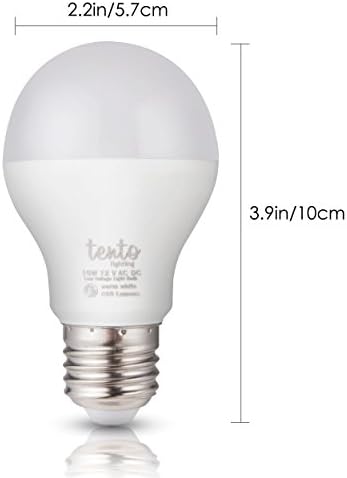 iluminação do ToLea de baixa tensão lâmpada LED 12V 10W - 60 watts equivalente - 12V ACDC 12VDC LED BULBE E26 BASE