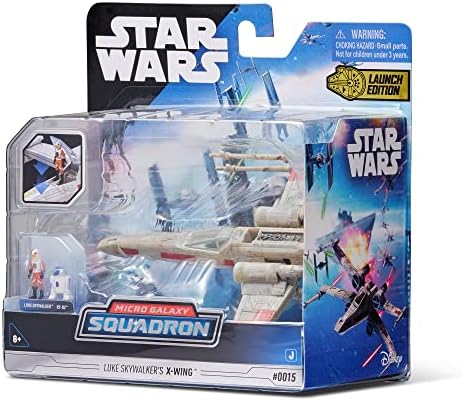 Star Wars Micro Galaxy Squadron Starfighter Classe Luke Skywalker O veículo X-Wing-5 polegadas com 1 polegada Luke Skywalker