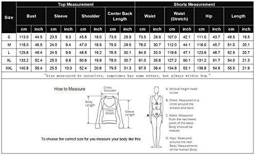 Ekouaer masculino de linho masculino Botão de manga curta Casual de 2 peças e roupas de verão na praia de praia