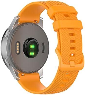 Pulseira de pulseira EEOMOIK 20mm para TicWatch E para Garmin Venu para Forerunner 645 Silicone Smartwatch Watchband