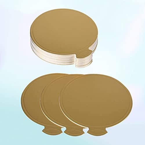 Bestonzon bandeja de bandeja de bolo de ouro decoração de capa de sobremesa CM + Base de ouro de casamento Rounds para círculo